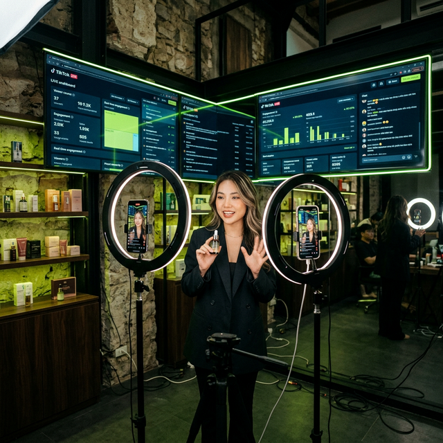 TingTing Networks LIVE commerce studio with creator streaming to multiple platforms